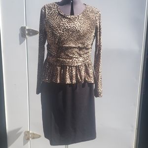 Leopard print dress